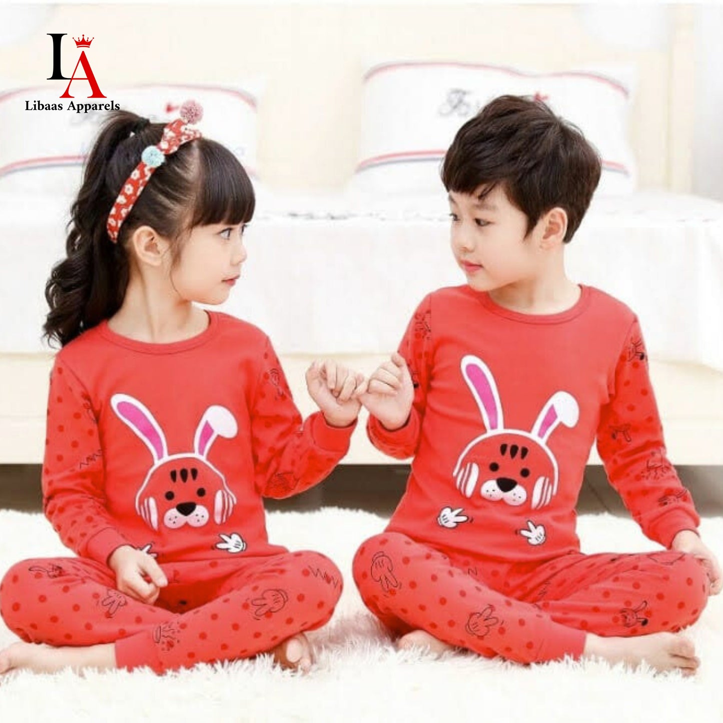 Red Rabbit Printed Kids Wear (Each)