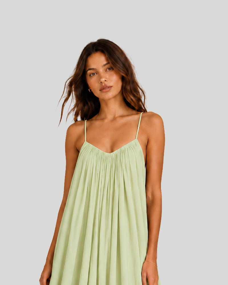 Back Flow Night Suit ( Pistachio )