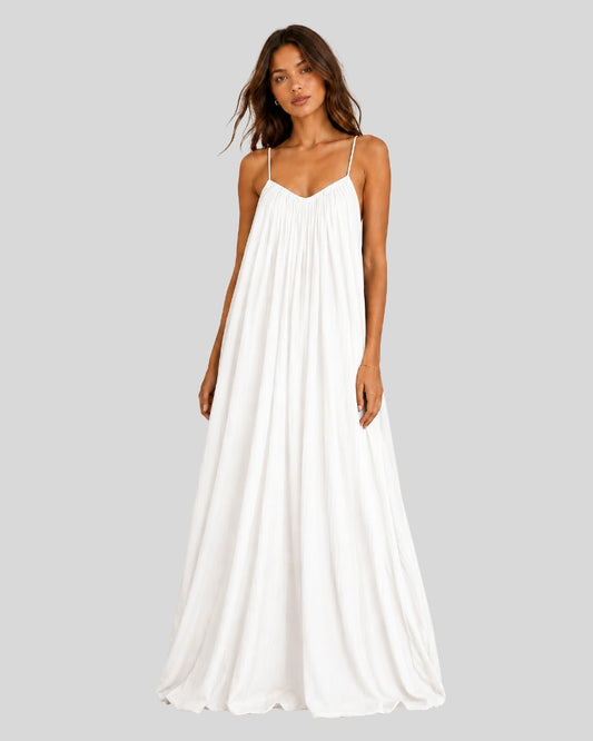 Back Flow Night Suit ( Pearl White )