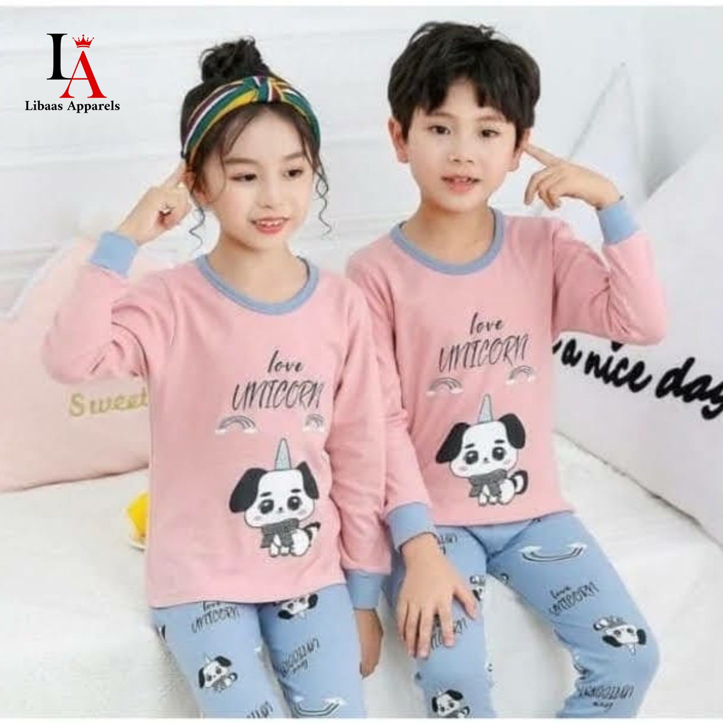 Love Unicorn Printed Kids Wear (Each)
