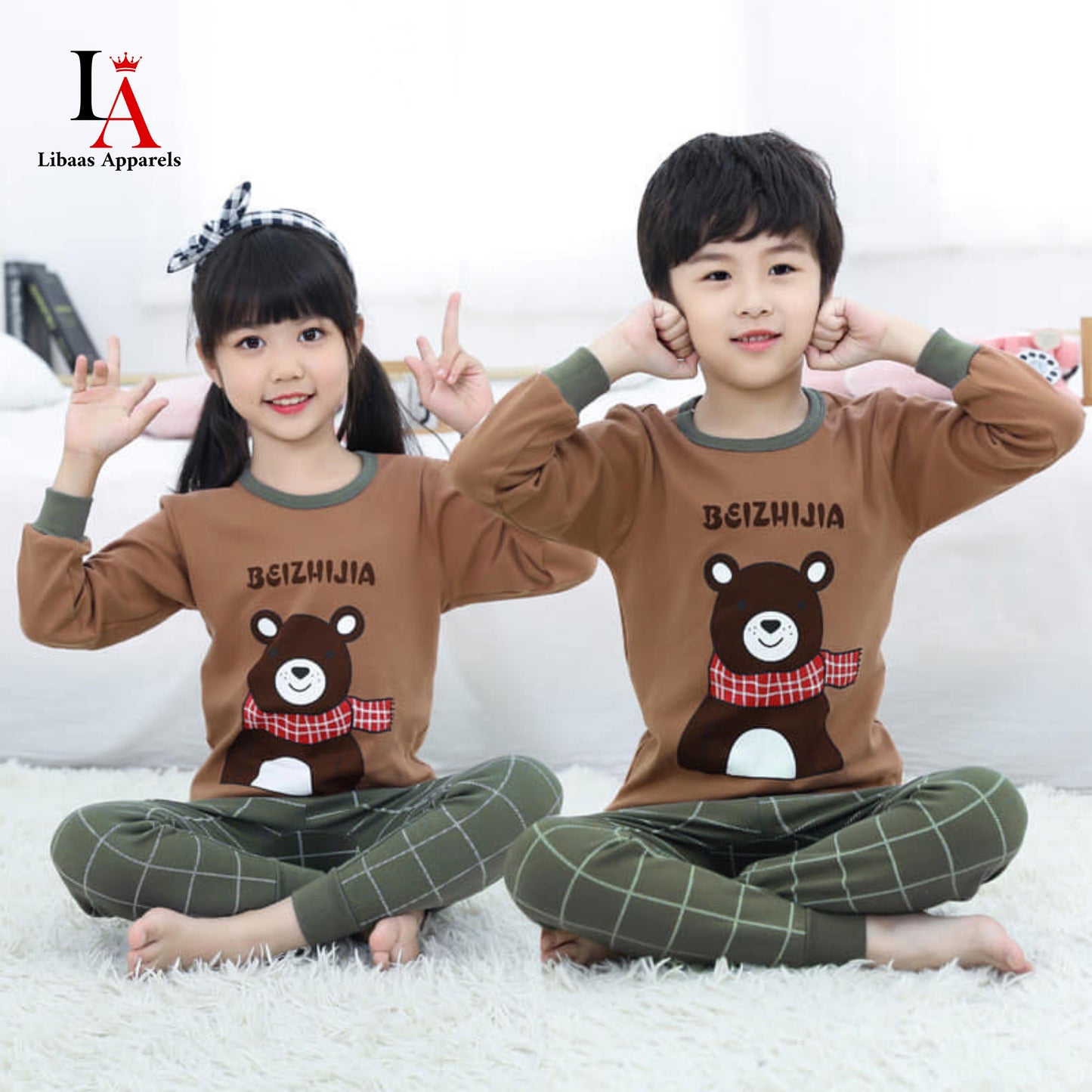 Cute Panda Printed Kids Wear (Each)