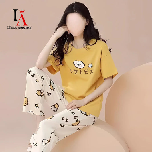 Chinese Printed Night Suit
