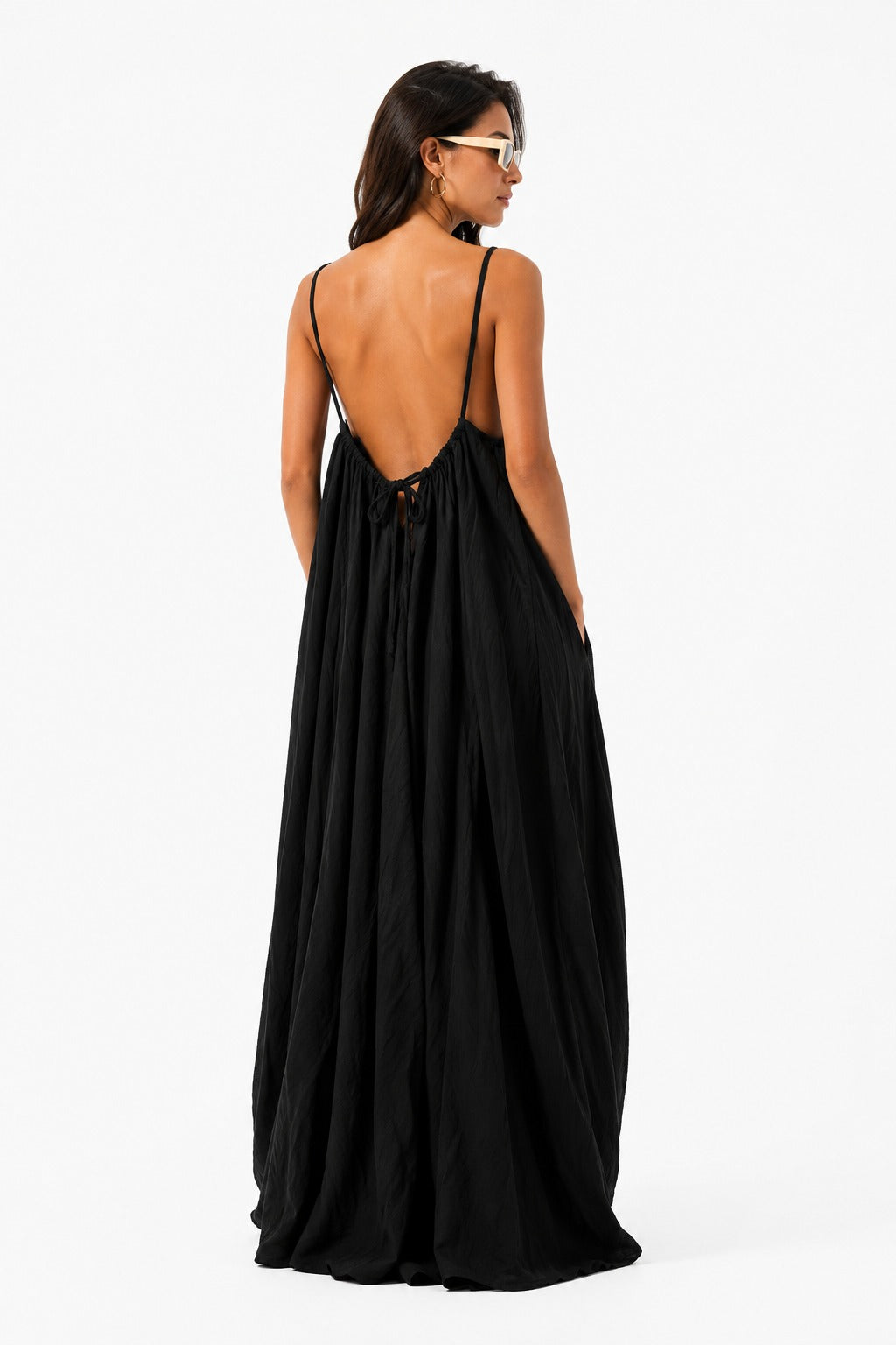 Back Flow Night Suit ( Black )