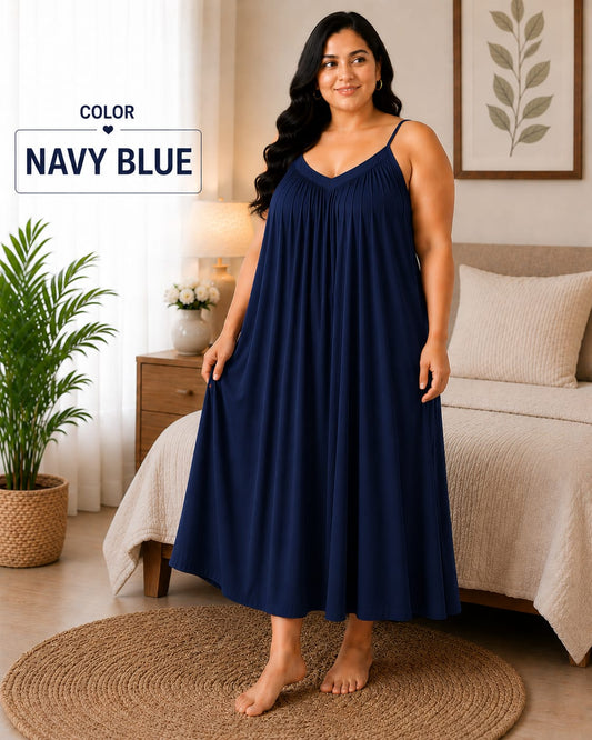 Back Flow Night Suit ( Navy Blue )