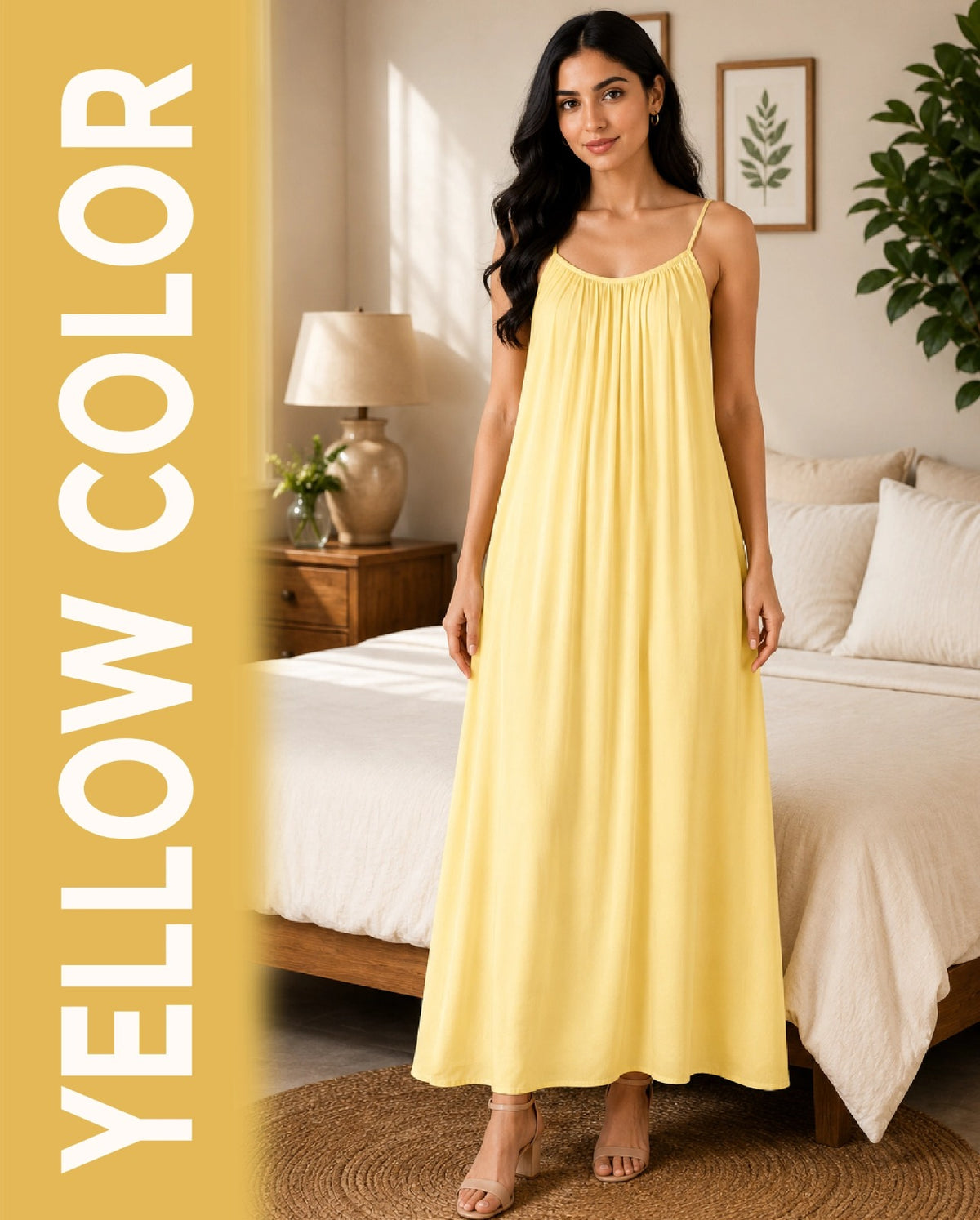 Back Flow Night Suit ( Yellow )