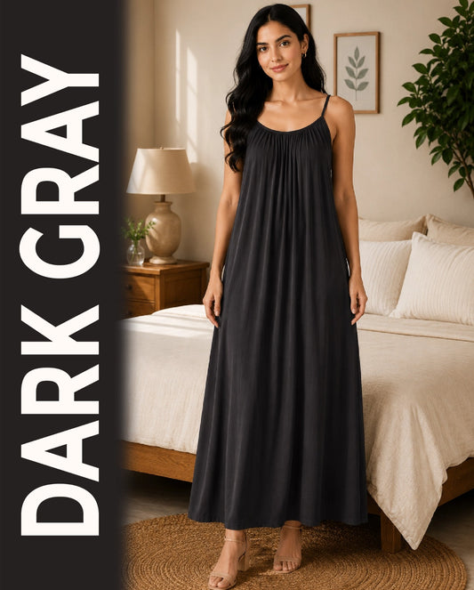 Back Flow Night Suit ( Dark Grey )